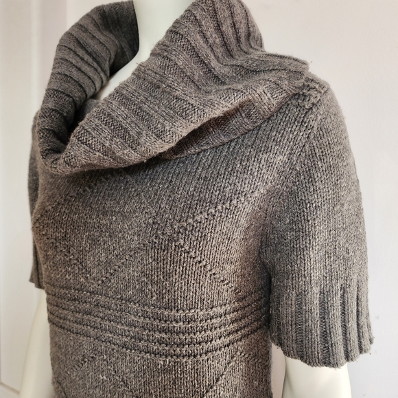 American Eagle Grey Cowl Neck Sweater - Picture 5 of 15